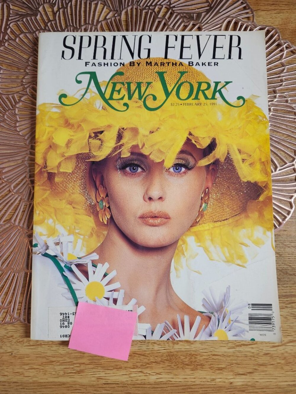 VTG New York Magazine Fashion Edition Feb 25, 1991 Spring Fever Vintage
